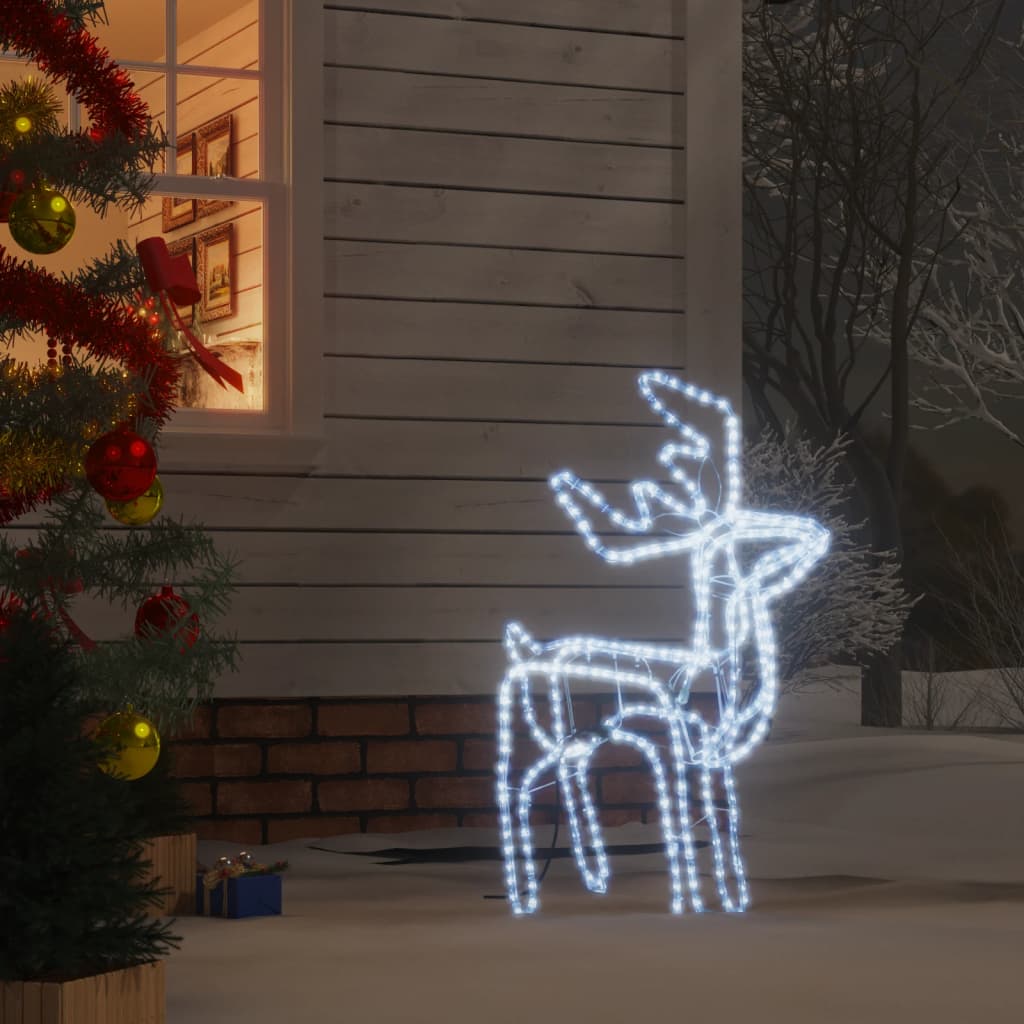 Vánoční sob se studenými bílými LED 76 x 42 x 87 cm