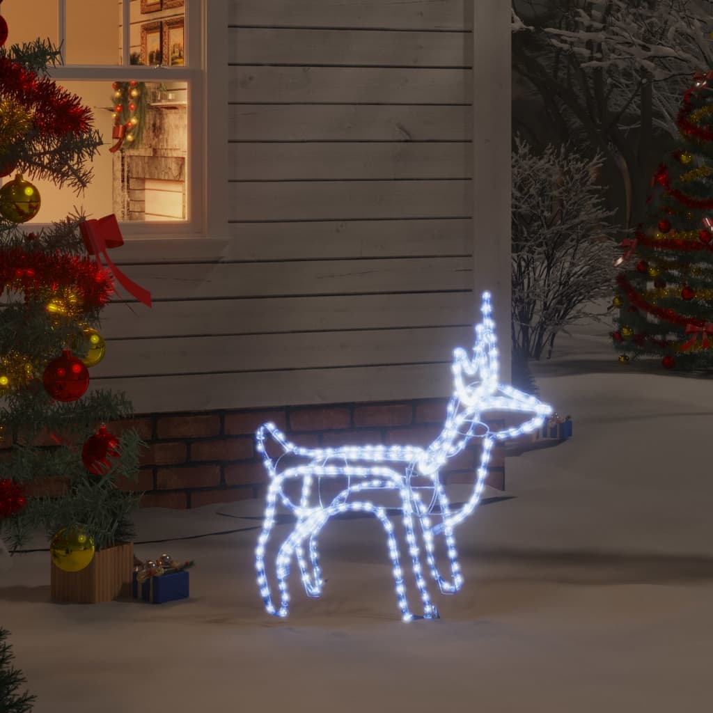 Petrashop  Vánoční sob se studenými bílými LED 60 x 30 x 60 cm