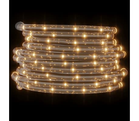 vidaXL Φωτάκια σε Σωλήνα με 120 LED Θερμό Λευκό 5 μ. από PVC