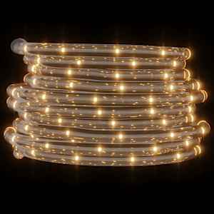 vidaXL Φωτάκια σε Σωλήνα με 120 LED Θερμό Λευκό 5 μ. από PVC