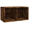 vidaXL vin&uuml;&uuml;lplaatide kapp, suitsutatud tamm 71 x 34 x 36 cm tehispuit