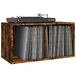 Úložný box na LP desky kouřový dub 71x34x36 cm kompozitní dřevo - obrázek 5