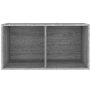 Úložný box na LP desky šedý sonoma 71x34x36 cm kompozitní dřevo - obrázek 3