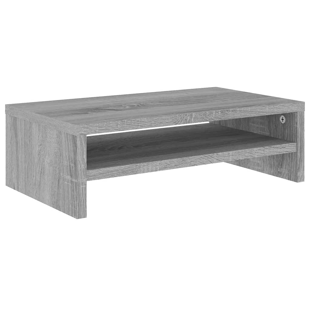 vidaXL Stojan na monitor šedý sonoma 42 x 24 x 13 cm kompozitní dřevo