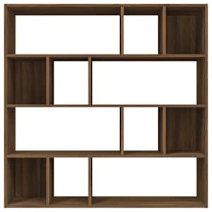 vidaXL Spintelė knygoms, ruda ąžuolo, 110x24x110cm, apdirbta mediena