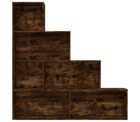 vidaXL Βιβλιοθήκη Καπνιστή Δρυς 155 x 24 x 160 εκ.