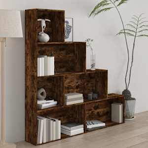 Knjižna omara dimljeni hrast 155x24x160 cm