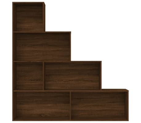 vidaXL Armoire &agrave; livres Ch&ecirc;ne marron 155x24x160 cm