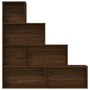 vidaXL Armoire &agrave; livres Ch&ecirc;ne marron 155x24x160 cm