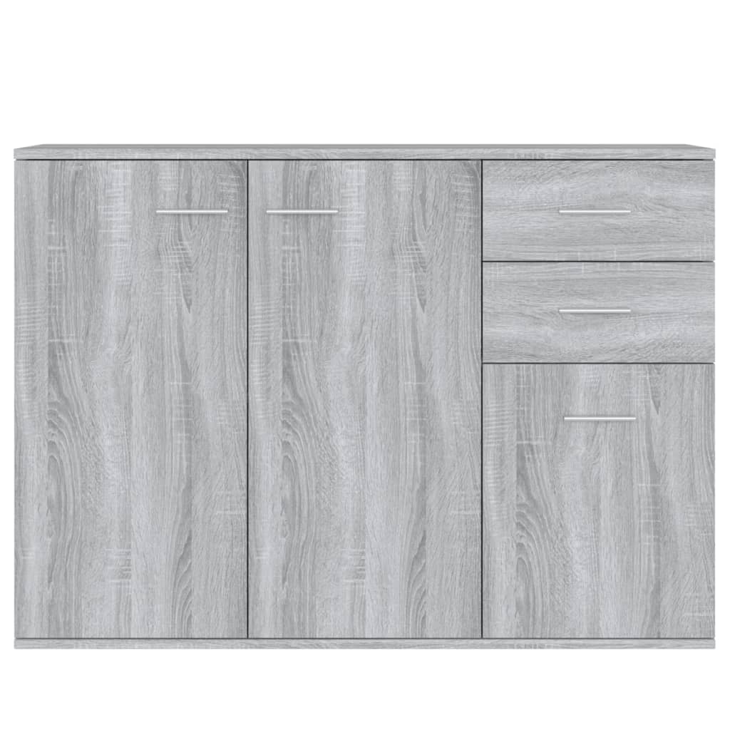 vidaXL Credenza Grigio Sonoma 105x30x75 cm in Legno Multistrato