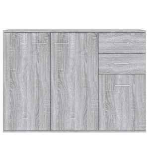 vidaXL &Scaron;oninė spintelė, pilkos ąžuolo spalvos, 105x30x75cm, mediena