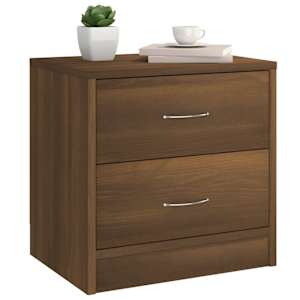 vidaXL Noptieră, stejar maro, 40x30x40 cm, lemn prelucrat