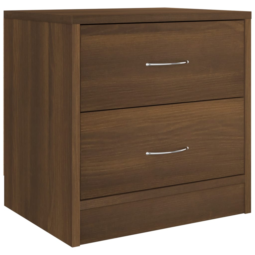 vidaXL Bedside Cabinets 2 pcs Brown Oak 40x30x40 cm Engineered Wood