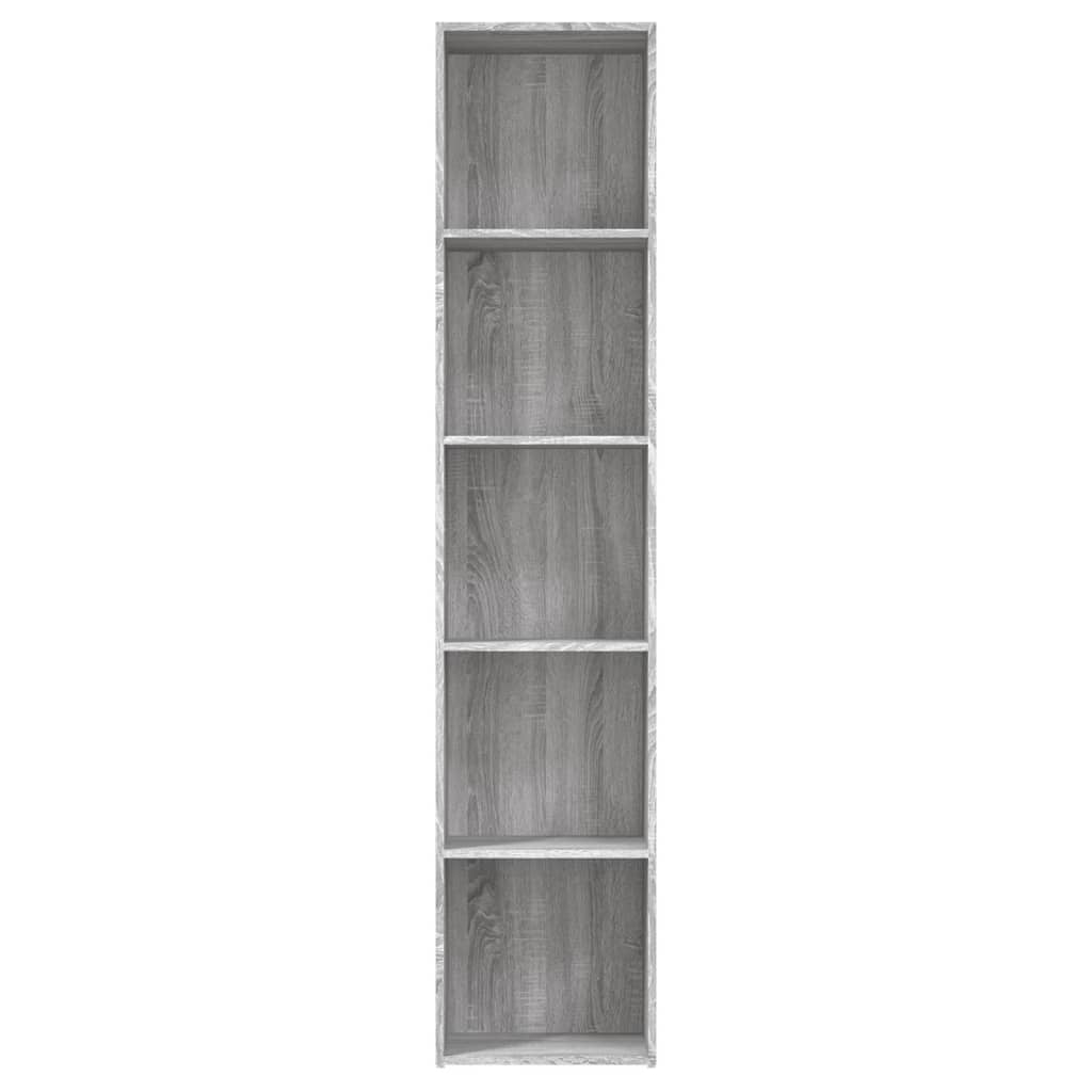 

vidaXL Boekenkast 40x30x189 cm bewerkt hout grijs sonoma eikenkleurig