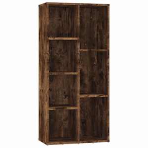 vidaXL raamatukapp, suitsutatud tamm, 50 x 25 x 106 cm