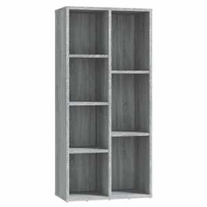 vidaXL raamatukapp, hall Sonoma tamm, 50 x 25 x 106 cm
