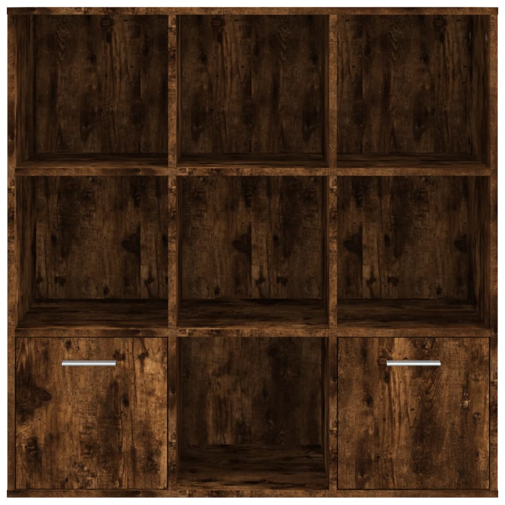 vidaXL Boekenkast 98x30x98 cm gerookt eikenkleurig afbeelding