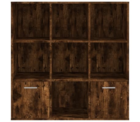 vidaXL Bibliotecă, stejar fumuriu, 98x30x98 cm