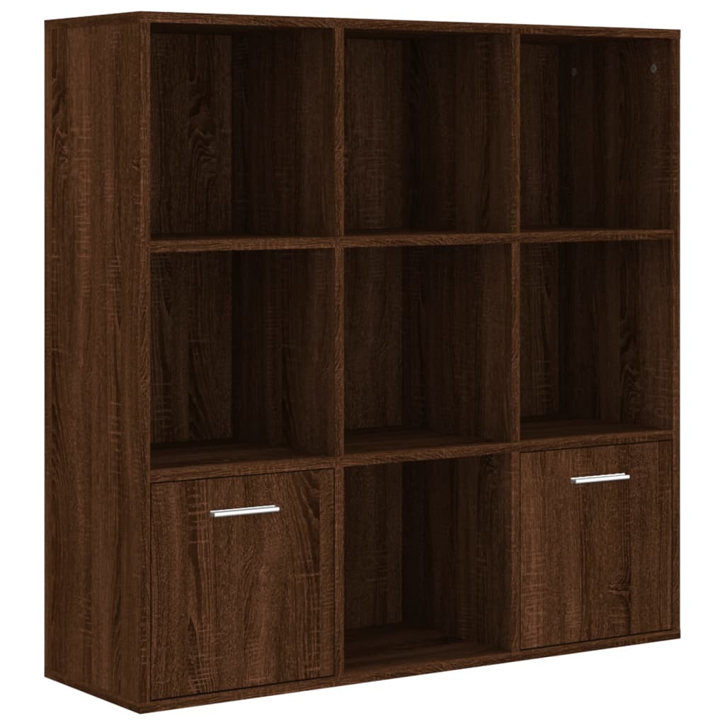 Thumbnail - vidaXL Bücherschrank Braun Eichen-Optik 98x30x98 cm
