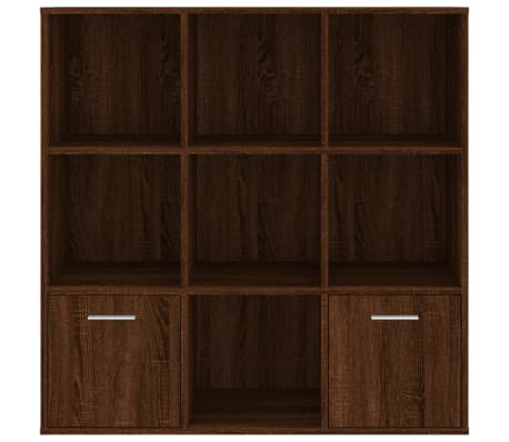vidaXL Armoire &agrave; livres Ch&ecirc;ne marron 98x30x98 cm