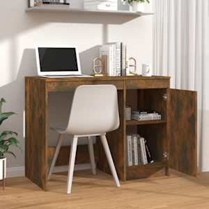 vidaXL Bureau Ch&ecirc;ne fum&eacute; 100x50x76 cm Bois d'ing&eacute;nierie