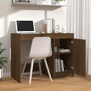 vidaXL Bureau Ch&ecirc;ne marron 100x50x76 cm Bois d'ing&eacute;nierie