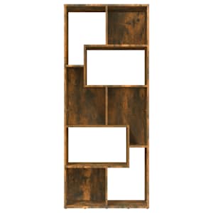 Knihovna kouřový dub 67 x 24 x 161 cm kompozitní dřevo - obrázek 3