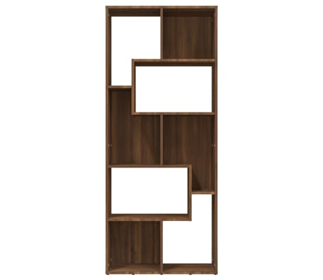 vidaXL Book Cabinet Brown Oak 67x24x161 cm Engineered Wood