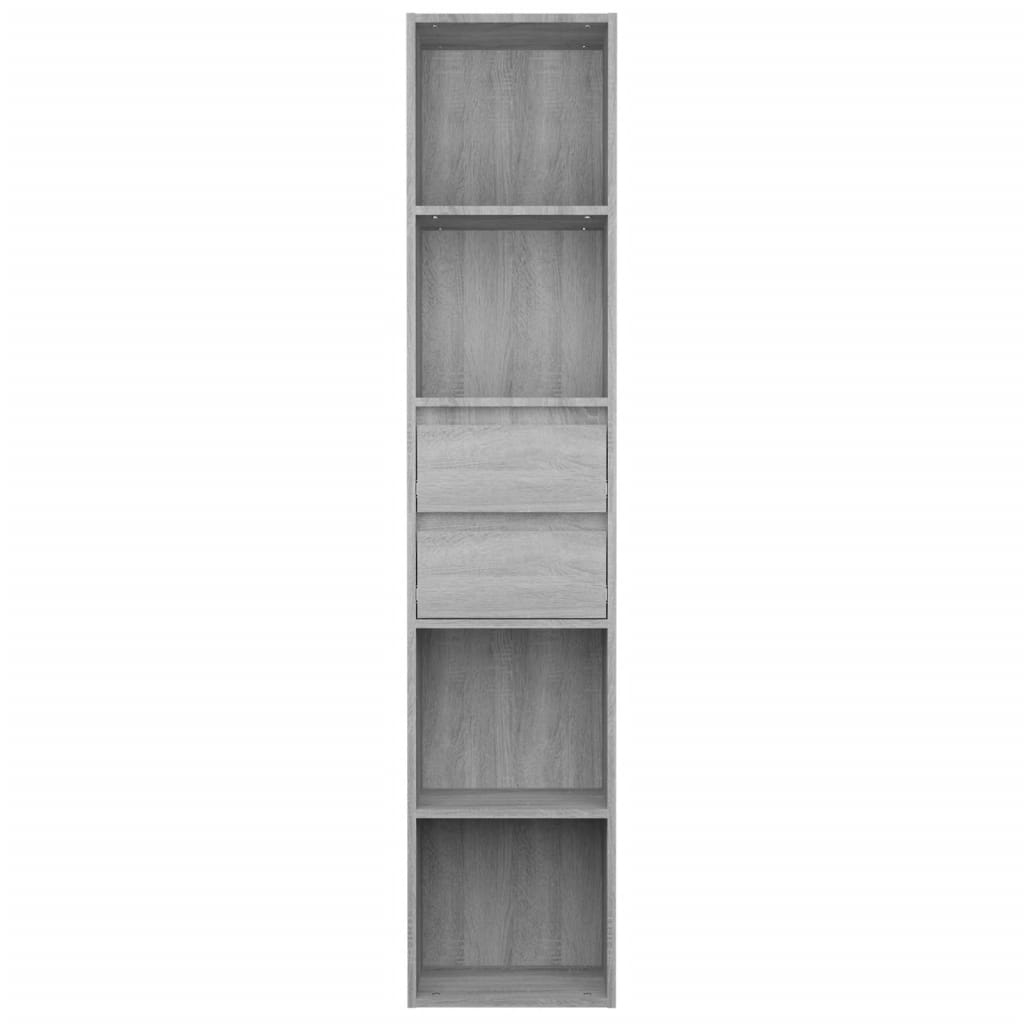 

vidaXL Boekenkast 36x30x171 cm bewerkt hout grijs sonoma eikenkleurig
