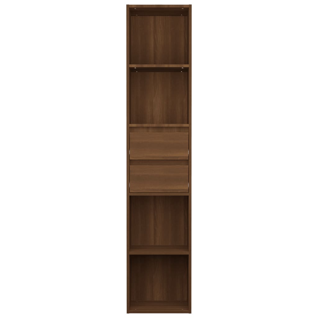  Knižnica hnedý dub 36x30x171 cm spracované drevo