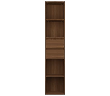 vidaXL Boekenkast 36x30x171 cm bewerkt hout bruin eikenkleur