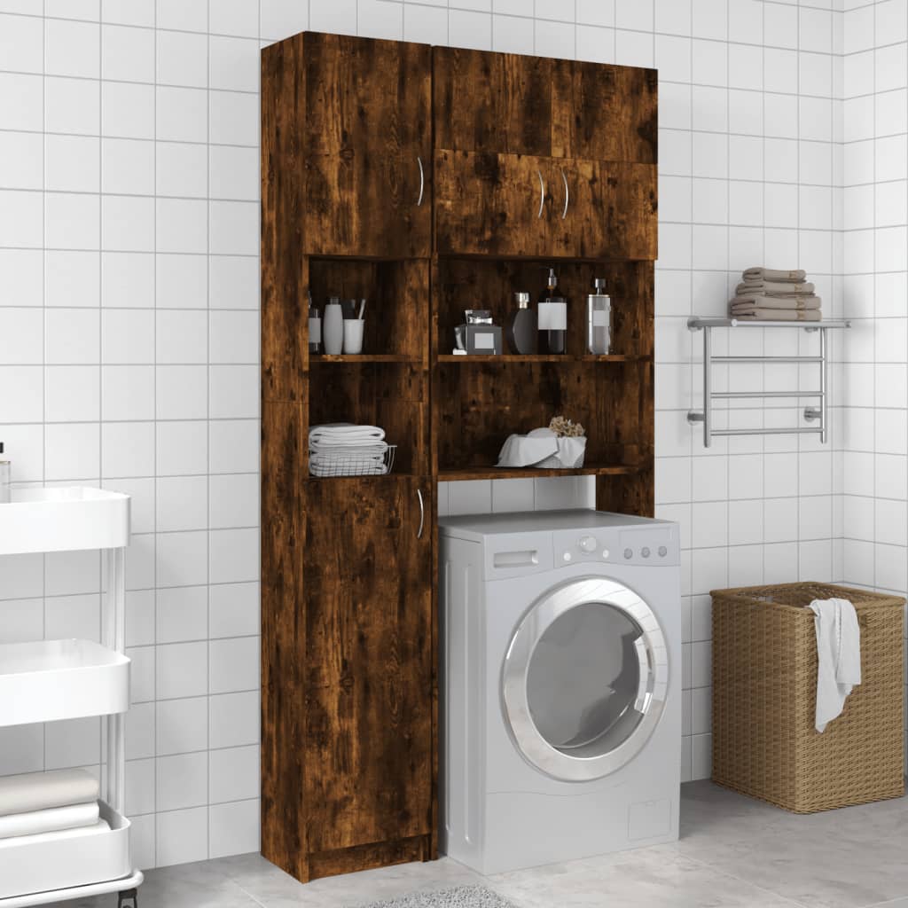 Badezimmerschrank Räuchereiche 32×25,5×190 cm Holzwerkstoff kaufen
