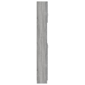 Koupelnová skříňka šedá sonoma 32x25,5x190 cm kompozitní dřevo - obrázek 7