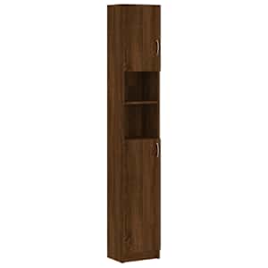 Koupelnová skříňka hnědý dub 32x25,5x190 cm kompozitní dřevo - obrázek 2