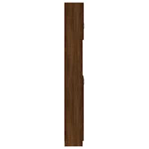 Koupelnová skříňka hnědý dub 32x25,5x190 cm kompozitní dřevo - obrázek 7