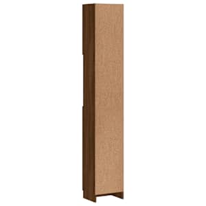 Koupelnová skříňka hnědý dub 32x25,5x190 cm kompozitní dřevo - obrázek 8