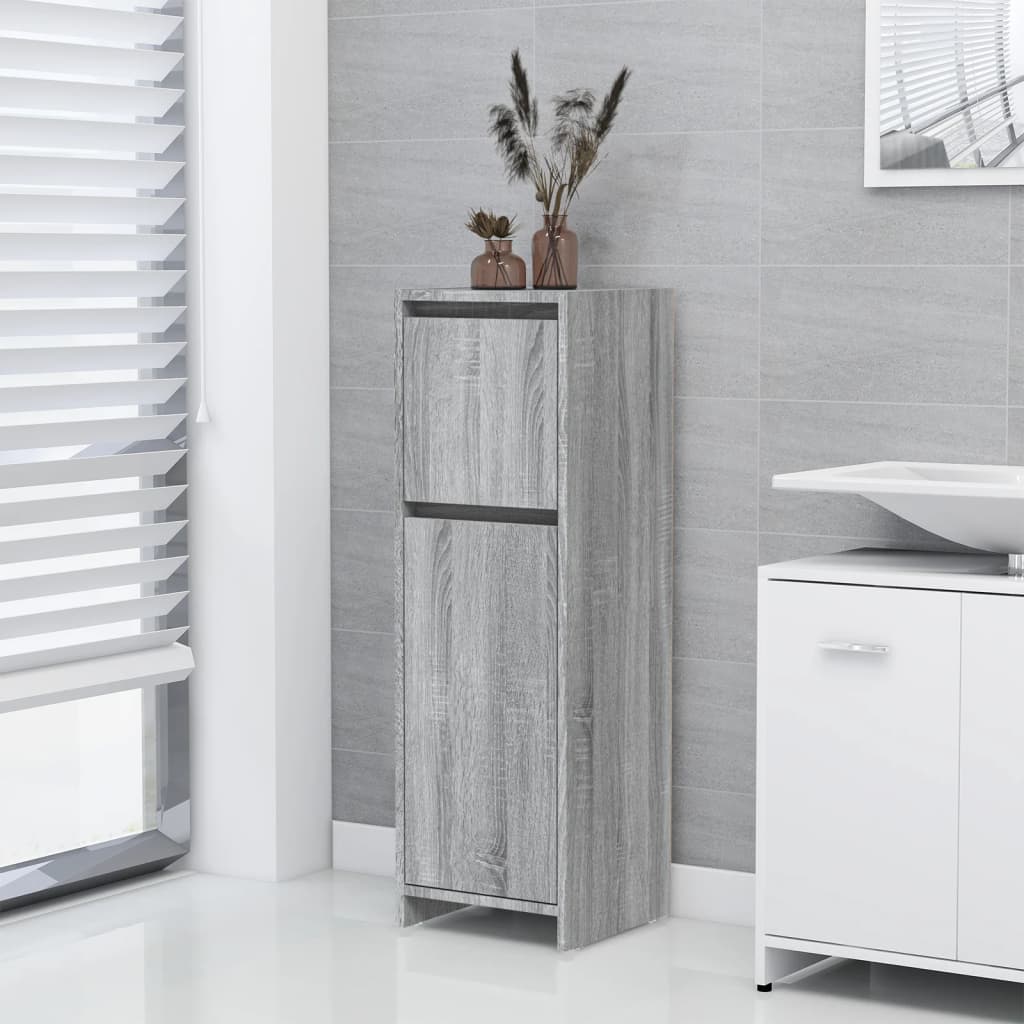 Petrashop  Koupelnová skříňka šedá sonoma 30x30x95 cm kompozitní dřevo