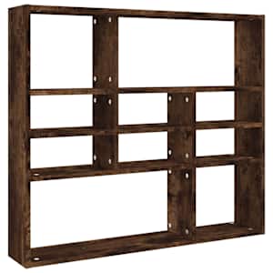vidaXL seinariiul, suitsutatud tamm, 90 x 16 x 78 cm, tehispuit