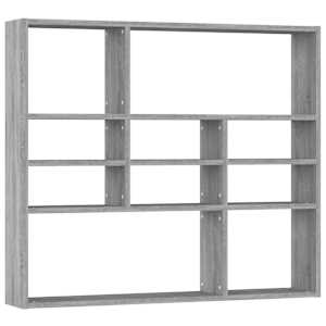 vidaXL seinariiul, hall Sonoma tamm, 90 x 16 x 78 cm, tehispuit