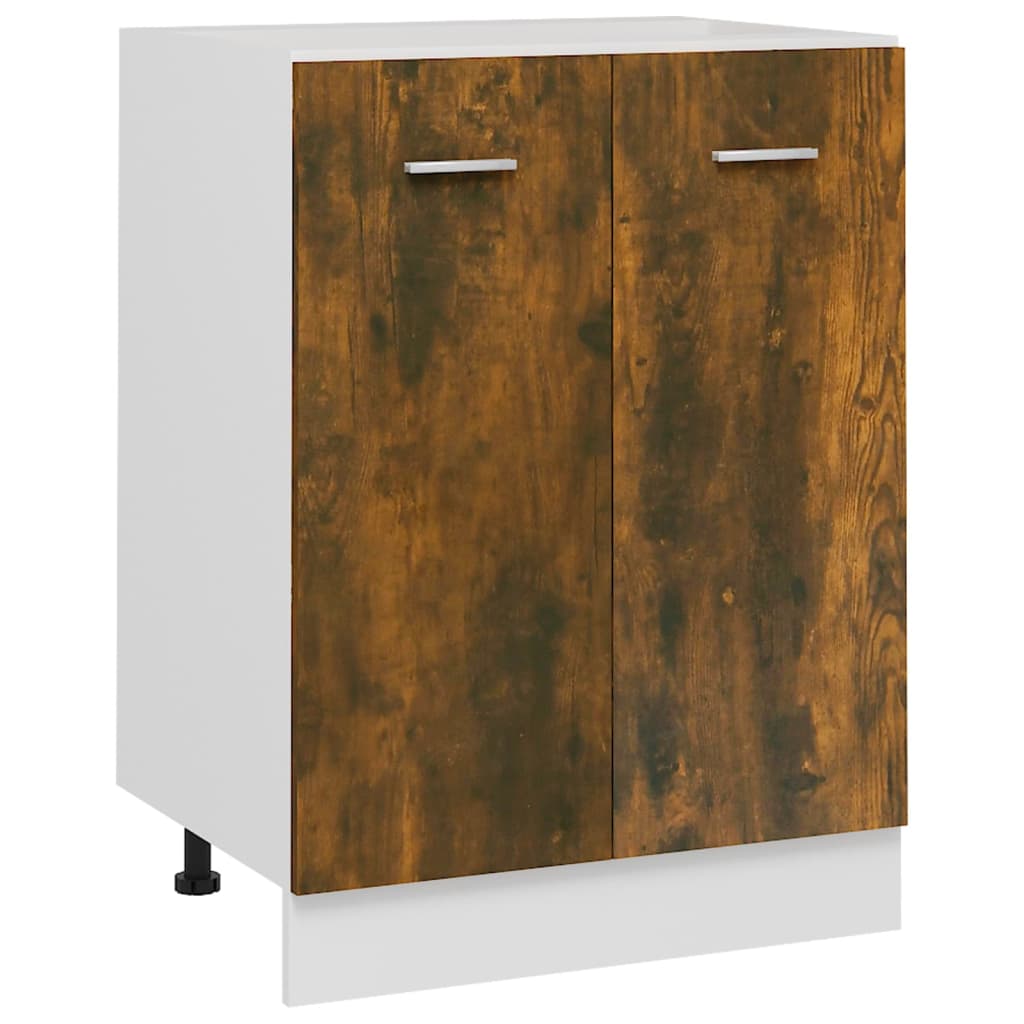 Bottom Cabinet Smoked Oak 60x46x81.5 Cm Engineered Wood VidaXL 11 width=274