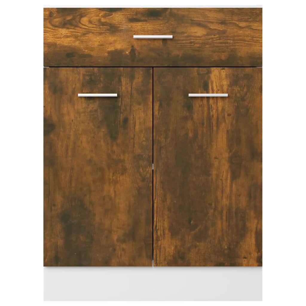 Drawer Bottom Cabinet Smoked Oak 60x46x81.5 Cm Engineered Wood VidaXL 14 width=274
