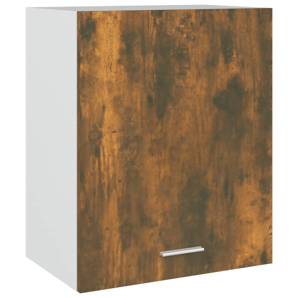 Füstös tölgy színű szerelt fa függőszekrény 50 x 31 x 60 cm 