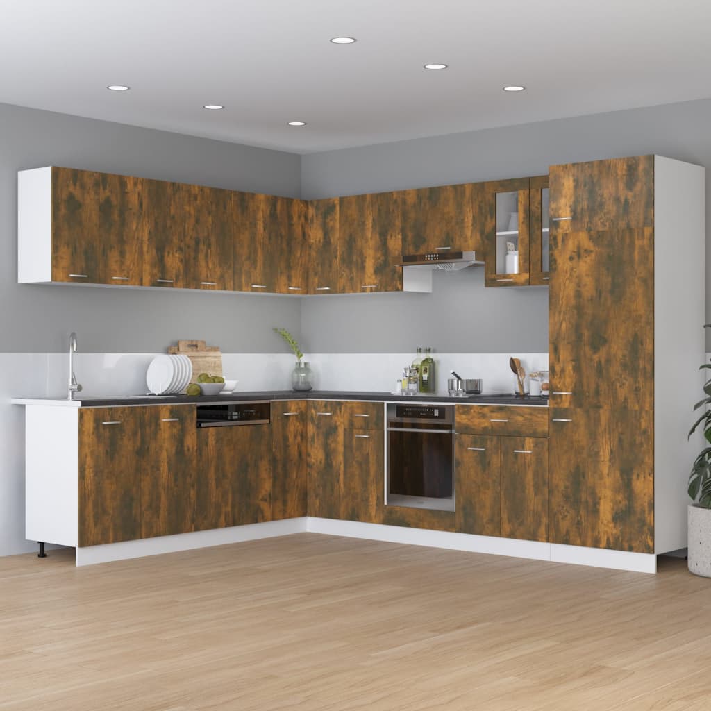 Thumbnail - vidaXL Hängeschrank Lyon Räuchereiche 50x31x60 cm Holzwerkstoff