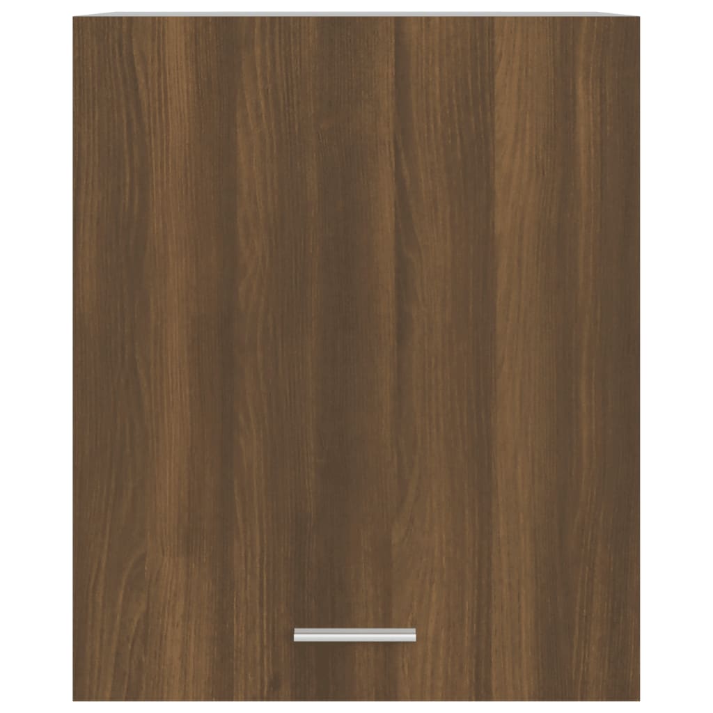 Barna tölgy színű szerelt fa függőszekrény 50 x 31 x 60 cm 