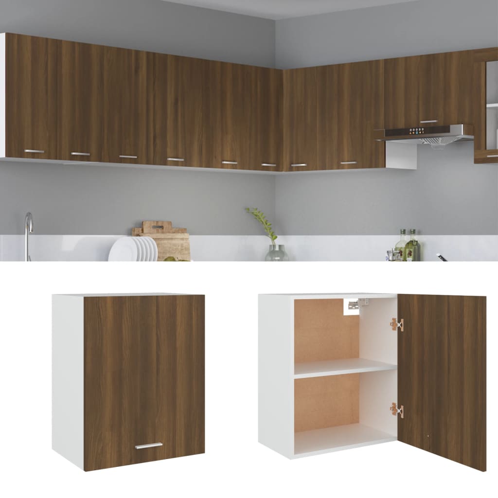 vidaXL Hängeschrank Braun Eichen-Optik 50x31x60 cm Holzwerkstoff