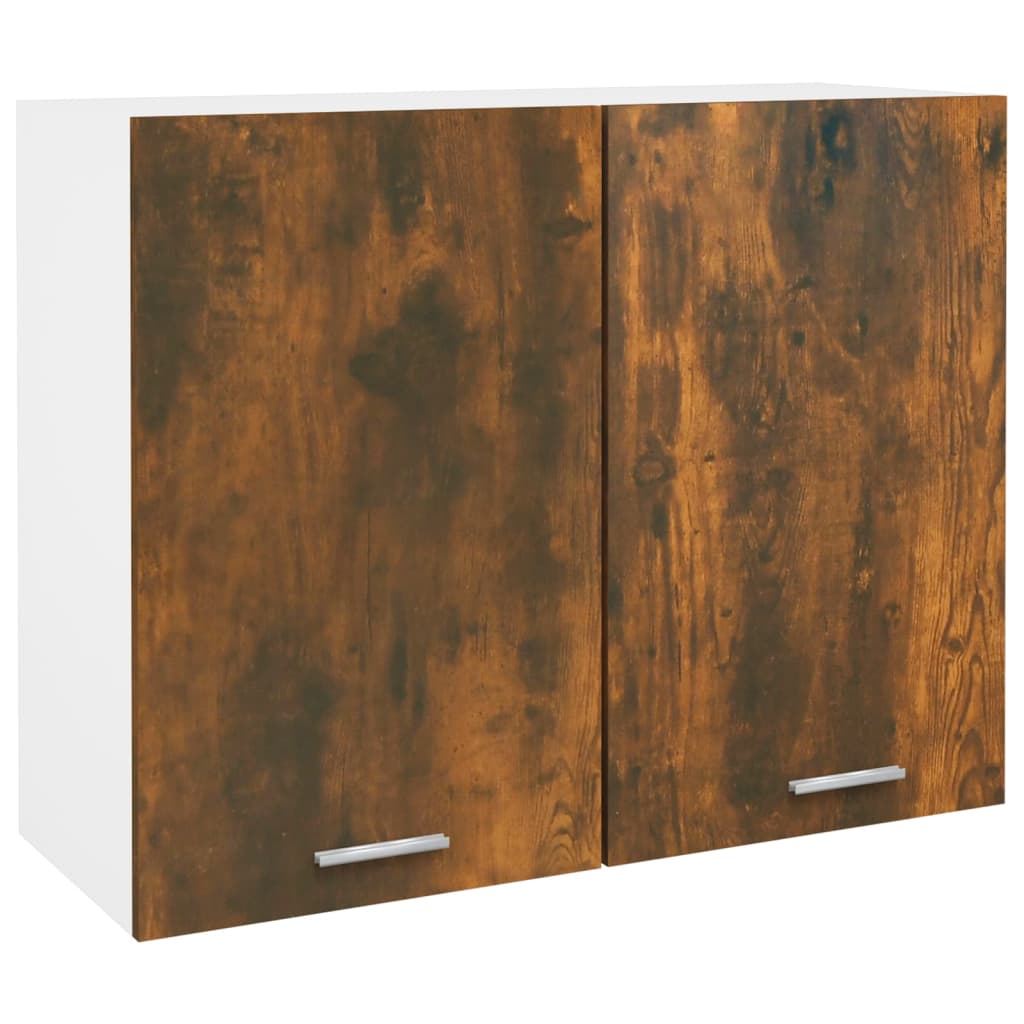 Petrashop  Závěsná skříňka kouřový dub 80 x 31 x 60 cm kompozitní dřevo