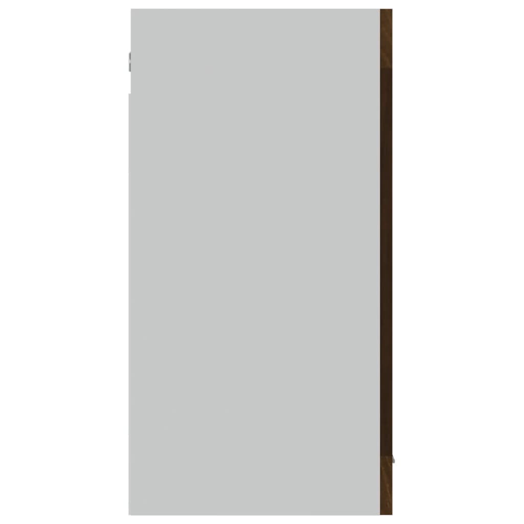 Mobile Pensile Vetro Rovere Marrone 80x31x60 Cm In Multistrato VidaXL 15 width=274