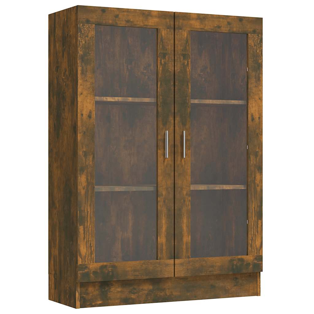 vidaXL Vitrína kouřový dub 82,5 x 30,5 x 115 cm kompozitní dřevo