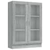 vidaXL vitriinkapp, hall Sonoma tamm, 82,5x30,5x115 cm, tehispuit
