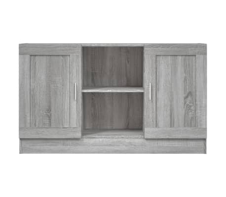 vidaXL Dressoir 120x30,5x70 cm bewerkt hout grijs sonoma eikenkleurig
